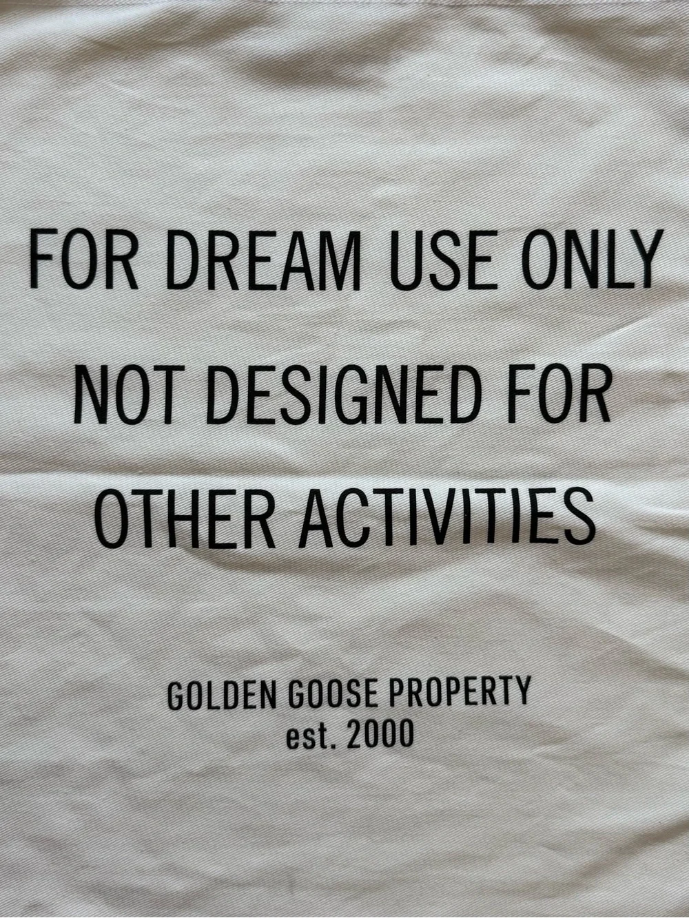 Golden Goose White Dust Bag